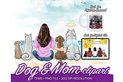 Dog Mom, Best friends Clipart PNG, a Person Illustration by Podcliparts (Thumbnail 1 of 7)