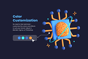 3D Web 3.0 Illustrations, an Object 3D Model by Flat Icons (Thumbnail 3 of 8)