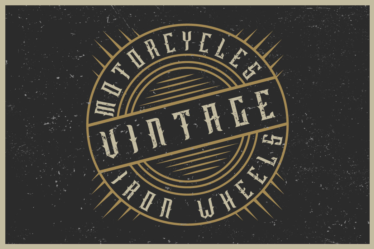 Old Bourbon label font preview 3