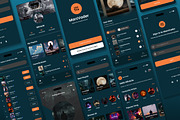 MarzVader - Music Streaming Mobile A, an App Template by trabaskriya (Thumbnail 4 of 5)