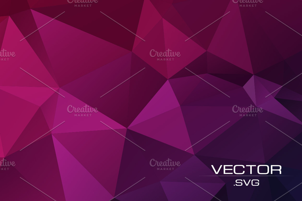 Geometric Polygons Vector Pack preview 2