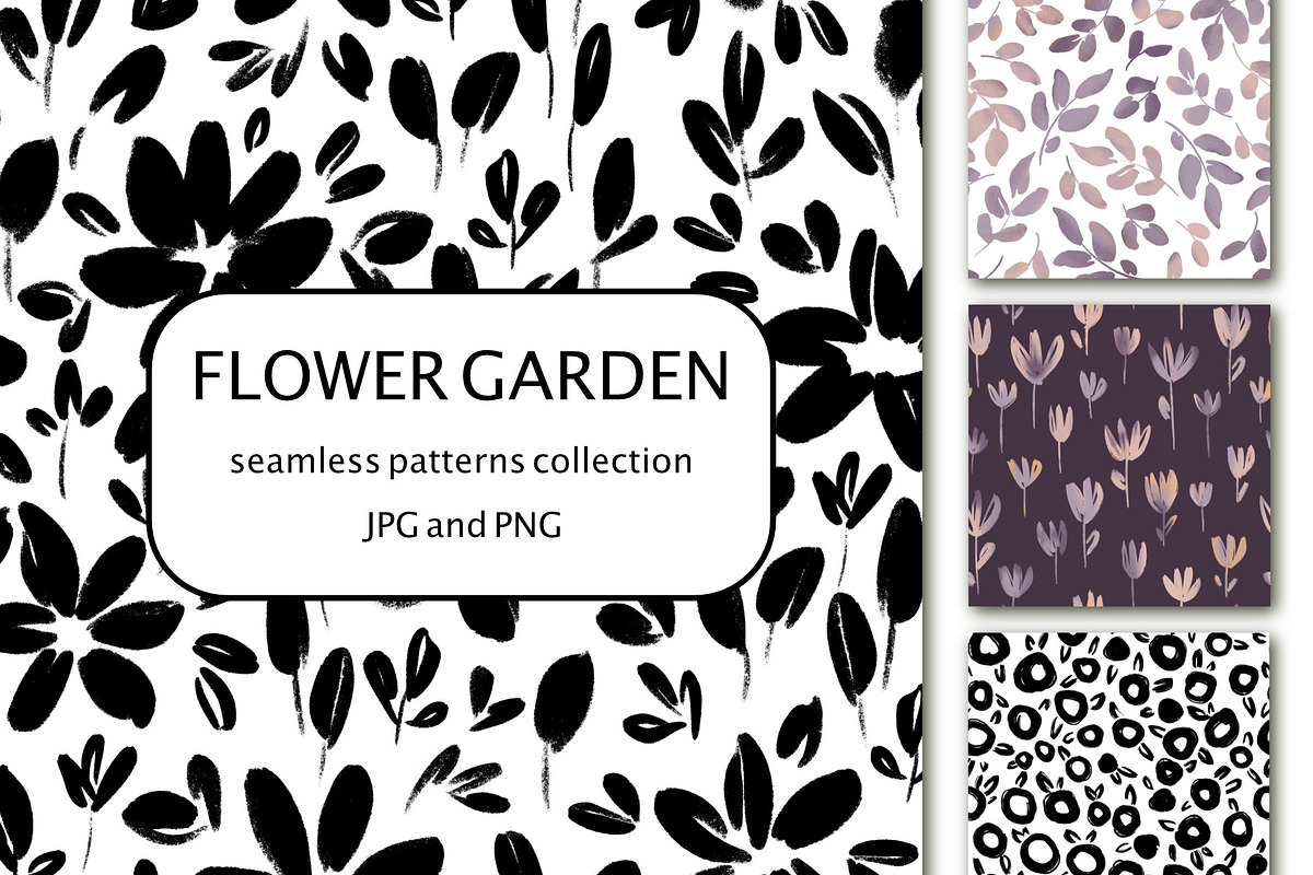 Flower garden patterns, a Pattern Graphic by Wild Rose (Photo 1 of 6)
