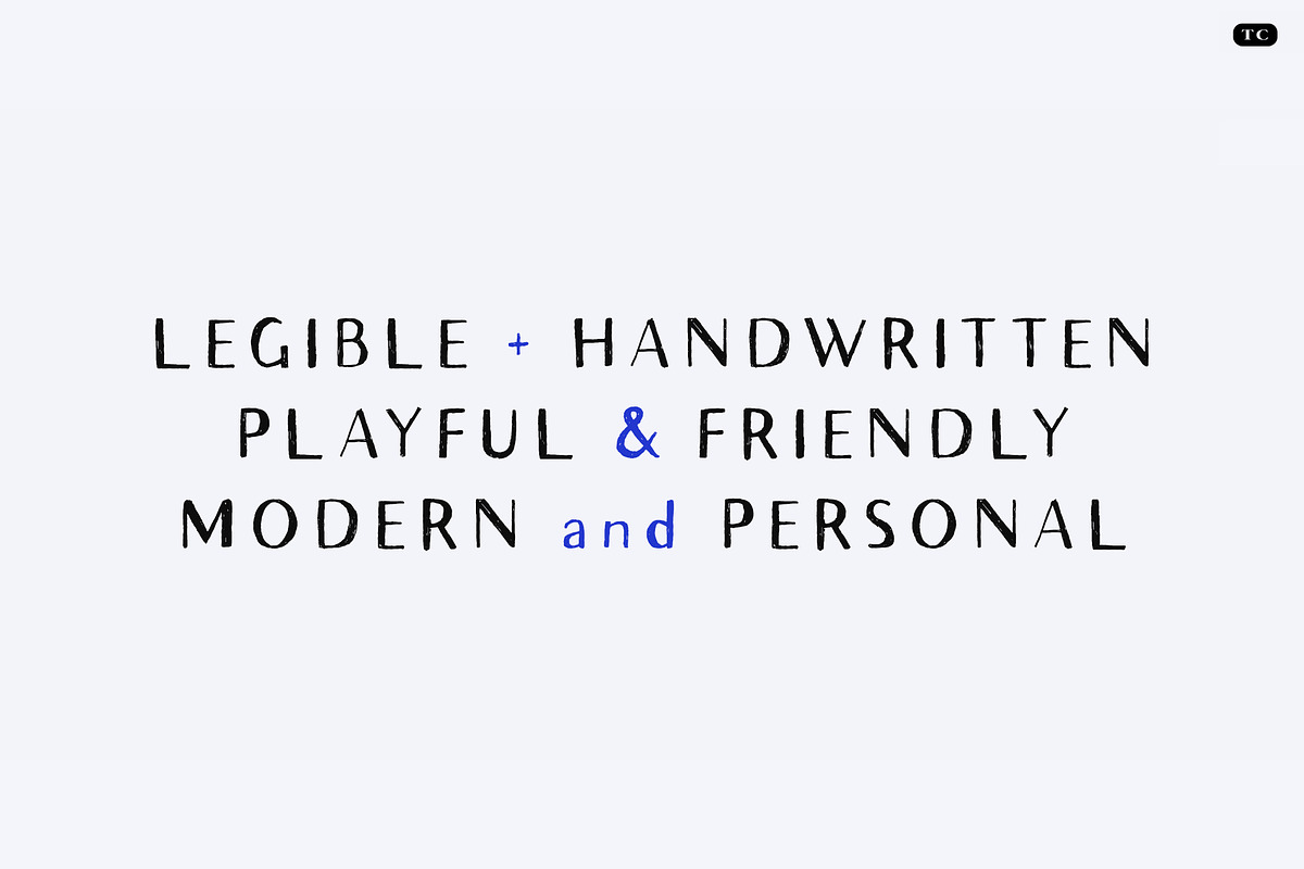 Avera Sans Sketch - Sketched Font, a Sans Serif Font by Tom Chalky (Photo 4 of 7)