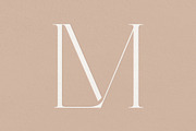 LM monogram, a Branding & Logo Template by LINKED LETTERS STUDIO (Thumbnail 1 of 2)