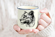 LION FAMILY set, an Animal Illustration by IPVector (Thumbnail 12 of 13)