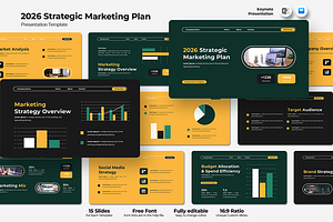 2026 Strategic Marketing - Keynote, a Presentation Template by QR Design Studio