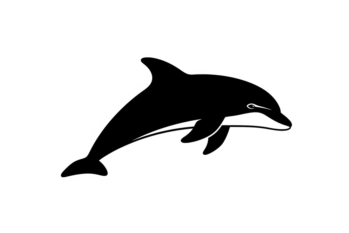 Dolphin Jumping Silhouette Vector bu, an Illustration by Designs_River (Photo 22 of 48)