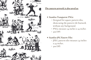 Football Toile de Jouy, a Background Graphic by Hughes Studio (Thumbnail 6 of 8)