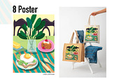 collection - poster - modern, a Food Illustration by linhnguyen124 (Thumbnail 2 of 5)