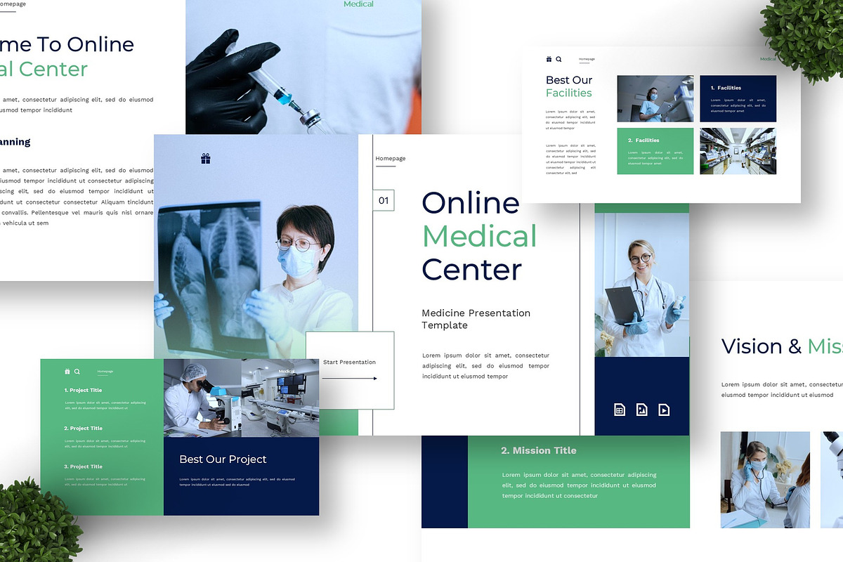 Online Medical Center - Medical PPT, a Presentation Template by Deepslide Studio (Photo 4 of 6)