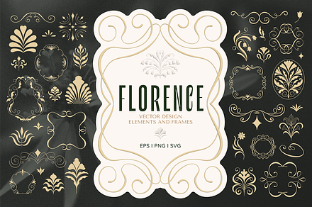 Vector frames and logo templates, a Graphic by venimo