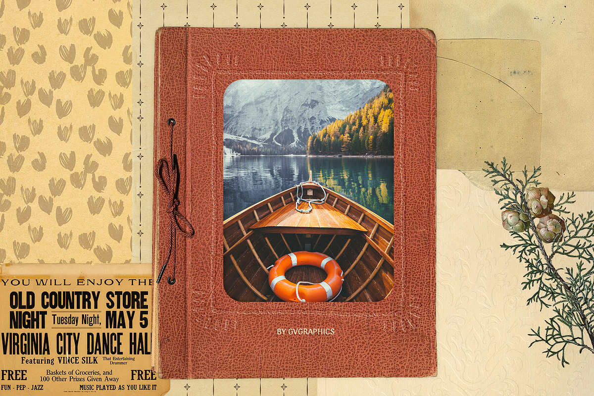 The Archive, Autumn | Vintage Kit, a Texture Graphic by GVGraphics (Photo 2 of 16)