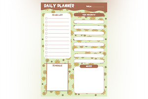 Daily Planner Sheet Design -15