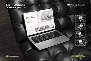 MacBook Mockup for UI Website