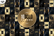 10 GOLD MINIMAL Flyer Bundle, a Flyer Template by WG DESIGN (Thumbnail 1 of 2)