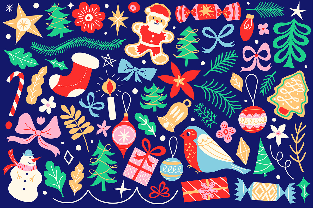 Merry & Bright Graphic Collection, a Seasonal Illustration by rouxsupplyco (Photo 9 of 11)