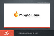 Polygon Flame Logo Template, a Branding & Logo Template by Mantas Bac (Thumbnail 3 of 4)