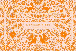 Mexican Vibes, a Pattern Graphic by MalyskaStudio