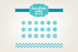 Hand Drawn Snowflake Icons