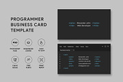 Web Developer Business Card, a Business Card Template by Saman Osama (Thumbnail 1 of 4)