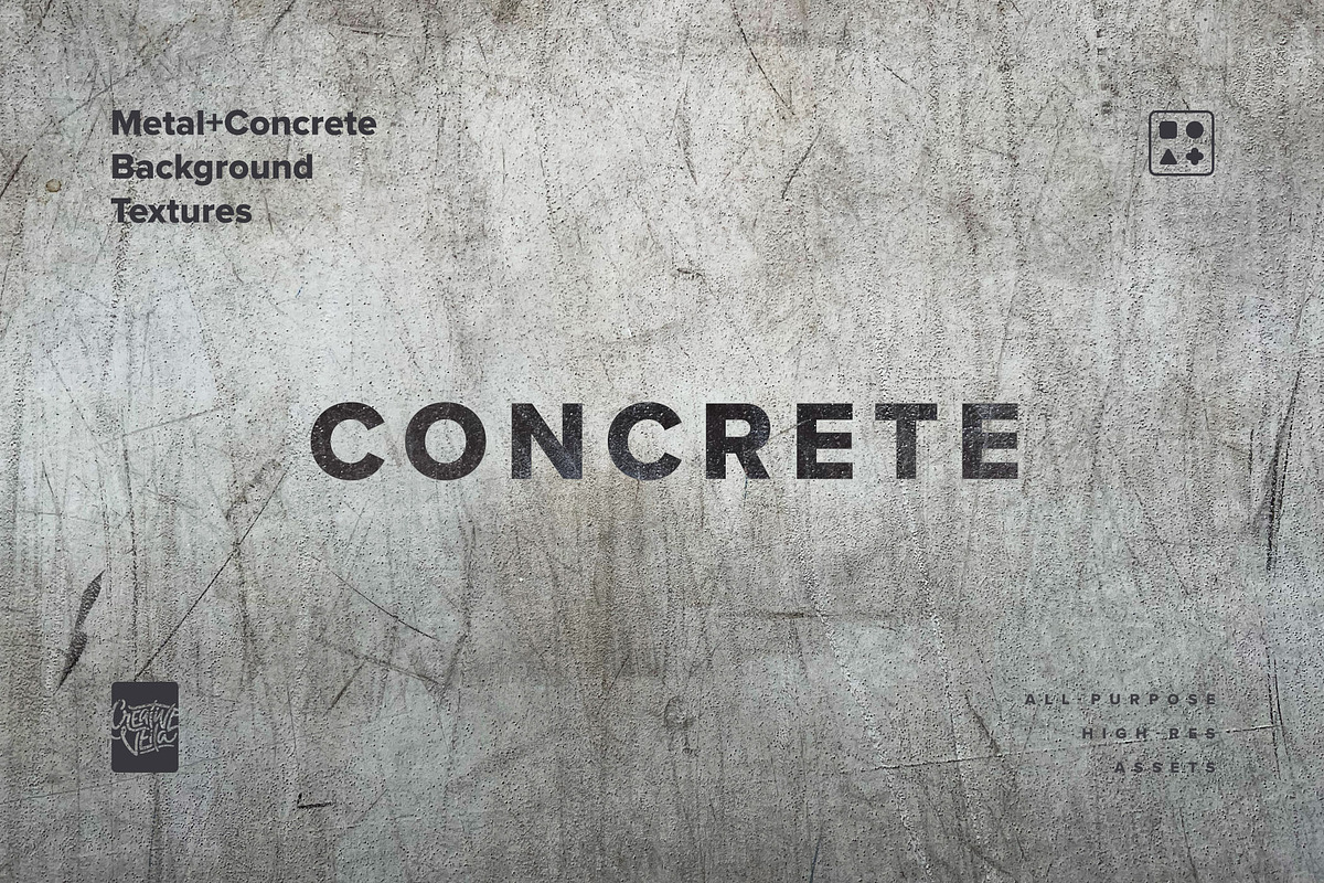 Brutalist Metal & Concrete Textures, a Texture Graphic by Creative Veila (Photo 6 of 10)