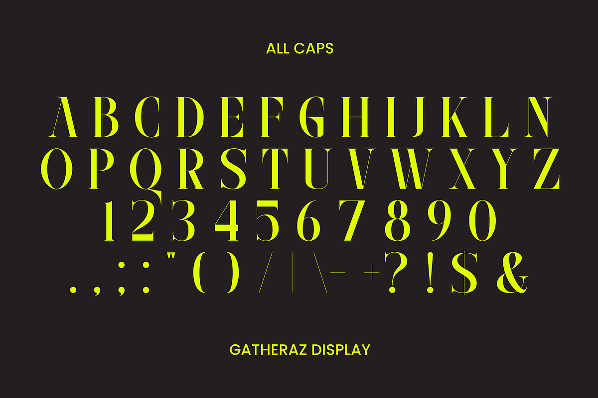 Gatheraz – Display Serif, a Serif Font by Randi Irvan | Rvandtype (Photo 9 of 12)