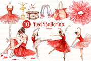 Ballerina Girl Clipart Ballet PNG, a Decorative Illustration by Paper Artsthetics (Thumbnail 1 of 6)