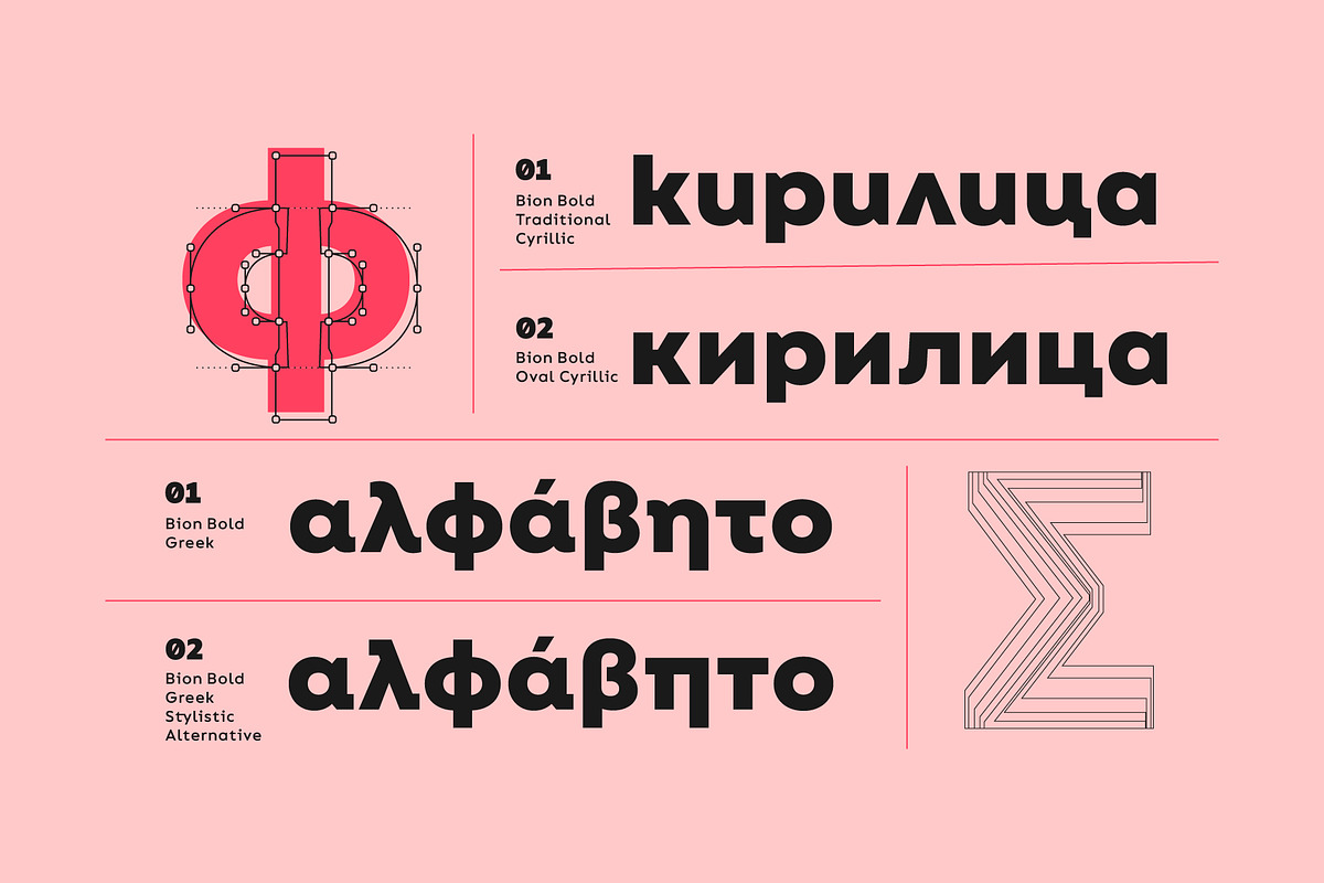 Bion Font Family, a Sans Serif Font by Type Forward (Photo 8 of 9)