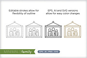 Minimal family icons, an Outline Icon by Picture Window (Thumbnail 5 of 5)