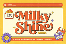 GC Milky Shine - 80's Serif Retro
