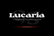 Lucaria - Display Serif Familia, a Serif Font by Jehoo Creative (Thumbnail 1 of 11)