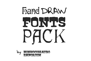 Hand Drawn Fonts Pack