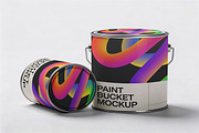 Paint Can and Bucket Mockup, a Product Mockup by Pitchlook.Studio (Thumbnail 4 of 4)