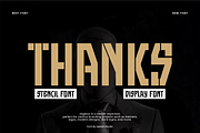 Zegibos - Stencil Font, a Sans Serif Font by Iqsiart Studio (Thumbnail 7 of 7)