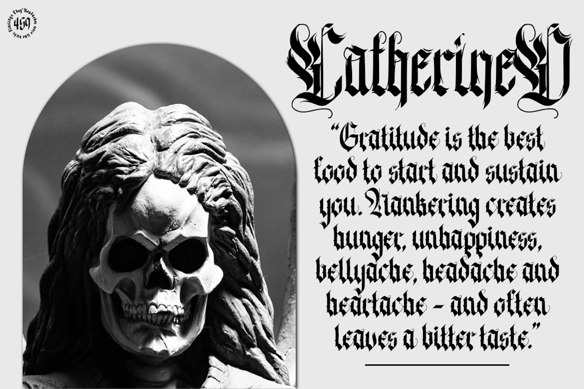 The Frankenstype - Blackletter, a Blackletter Font by Meizzaluna Design (Photo 9 of 9)