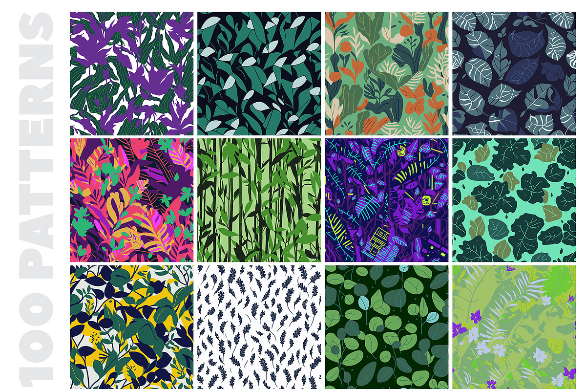 100 Eclectic Vibrant Patterns, a Pattern Graphic by digitalassets (Photo 6 of 10)