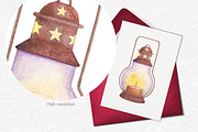Christmas gingerbread clipart, a Decorative Illustration by CreativeByLu (Thumbnail 7 of 7)