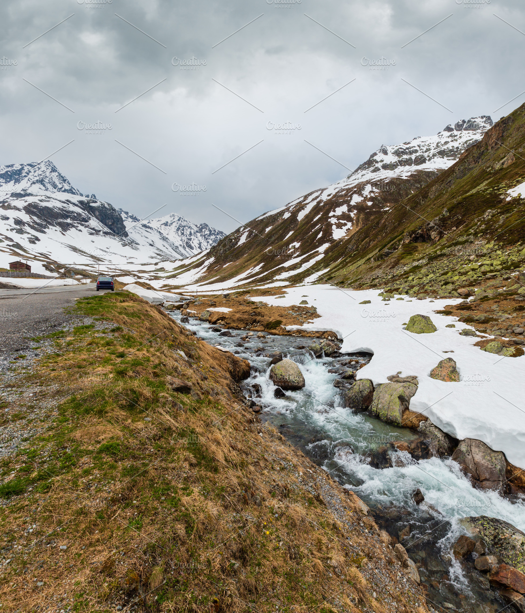 Spring Alps mountain landscape, a Nature Photo by YuriyB