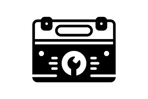 Kits toolbox solid icon, a Solid Icon by Creative priyanka