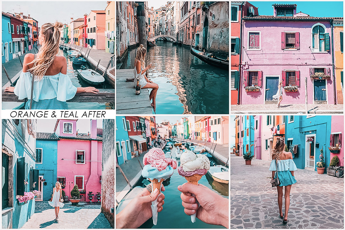 11 Orange & Teal Mobile Lightroom preview 3