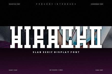 Hiracko - Modern Slab Font, a Slab Serif Font by QR Design Studio