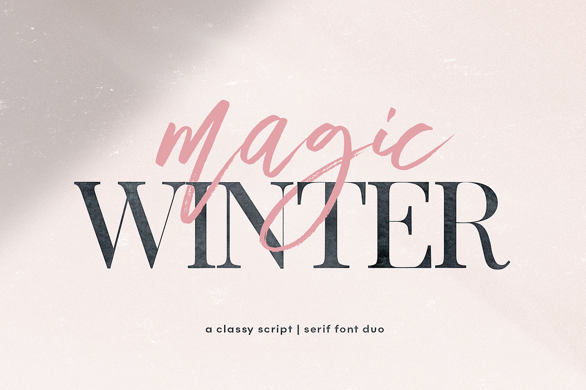 Magic Winter | Script Serif Font Duo