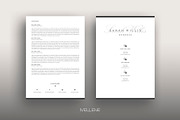CV / Resume template for MS Word, a Resume Template by Mellene Templates (Thumbnail 2 of 3)