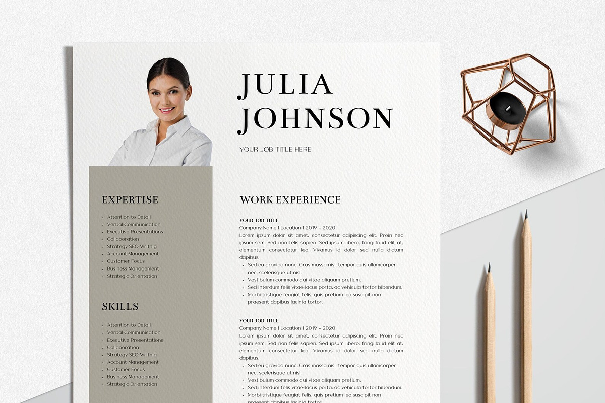 Simple Canva Resume Template, a Resume Template by LucaTheme (Photo 2 of 9)