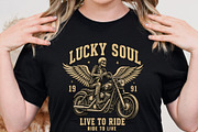 Lucky Soul 1991 Live To Ride PNG, an Object Graphic by Star Graphic Design (Thumbnail 4 of 10)