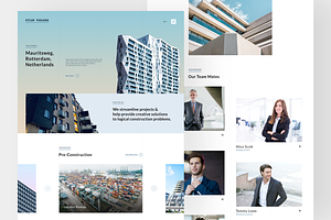 Architecture Responsive PSD & Sketch