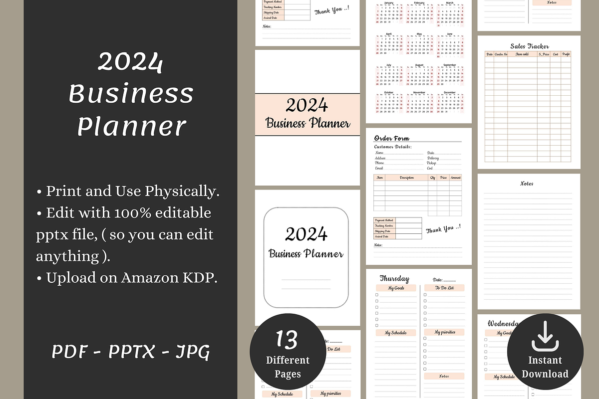 Small Business Planner Template, a Templates & Theme by POC Digital (Photo 2 of 6)