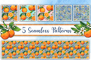Mediterranean orange set, a Decorative Illustration by angychan (Thumbnail 5 of 6)