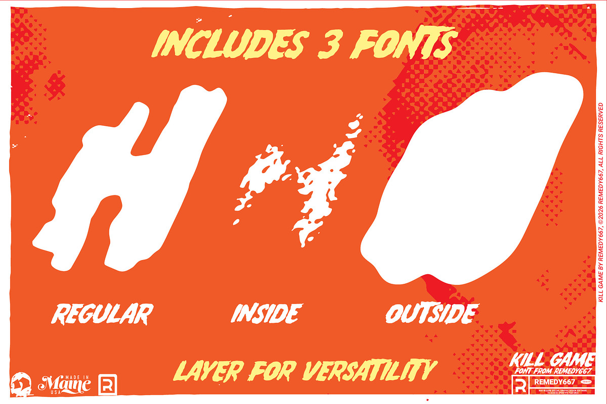 Kill Game, a Sans Serif Font by Remedy667 (Photo 5 of 9)