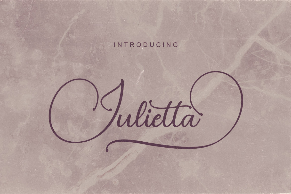 Julietta Script Font preview 4